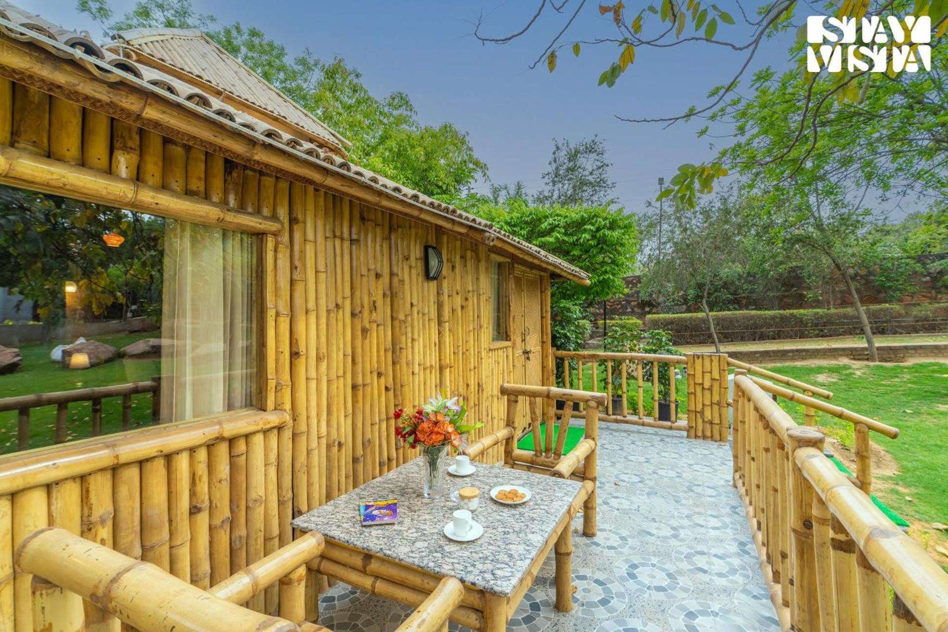 Stayvista At Maple Farms With Pool, Bbq & Bonfire Sohna Dış mekan fotoğraf